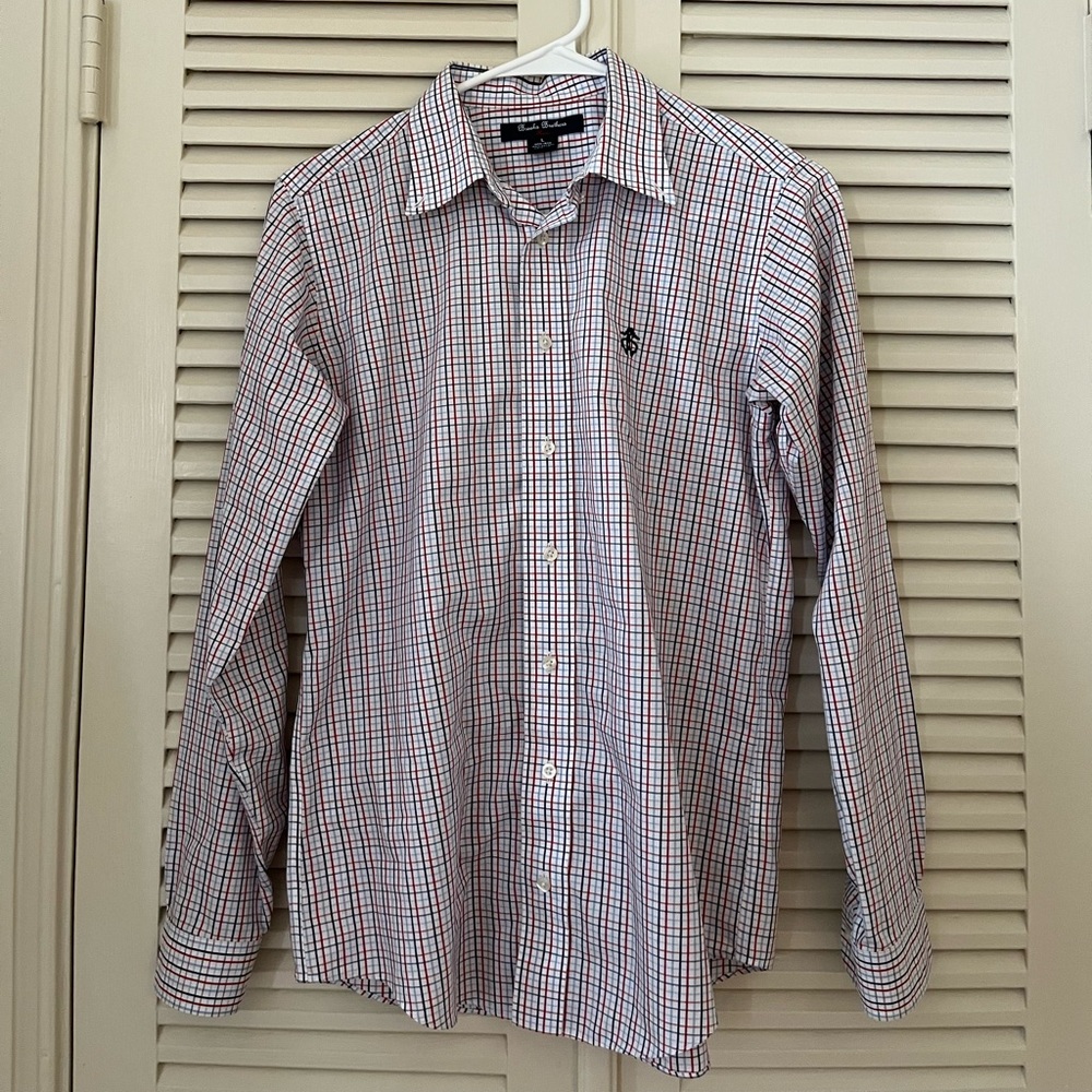 Multi-Colored Brooks Brothers Long Sleeved Polo Shirt